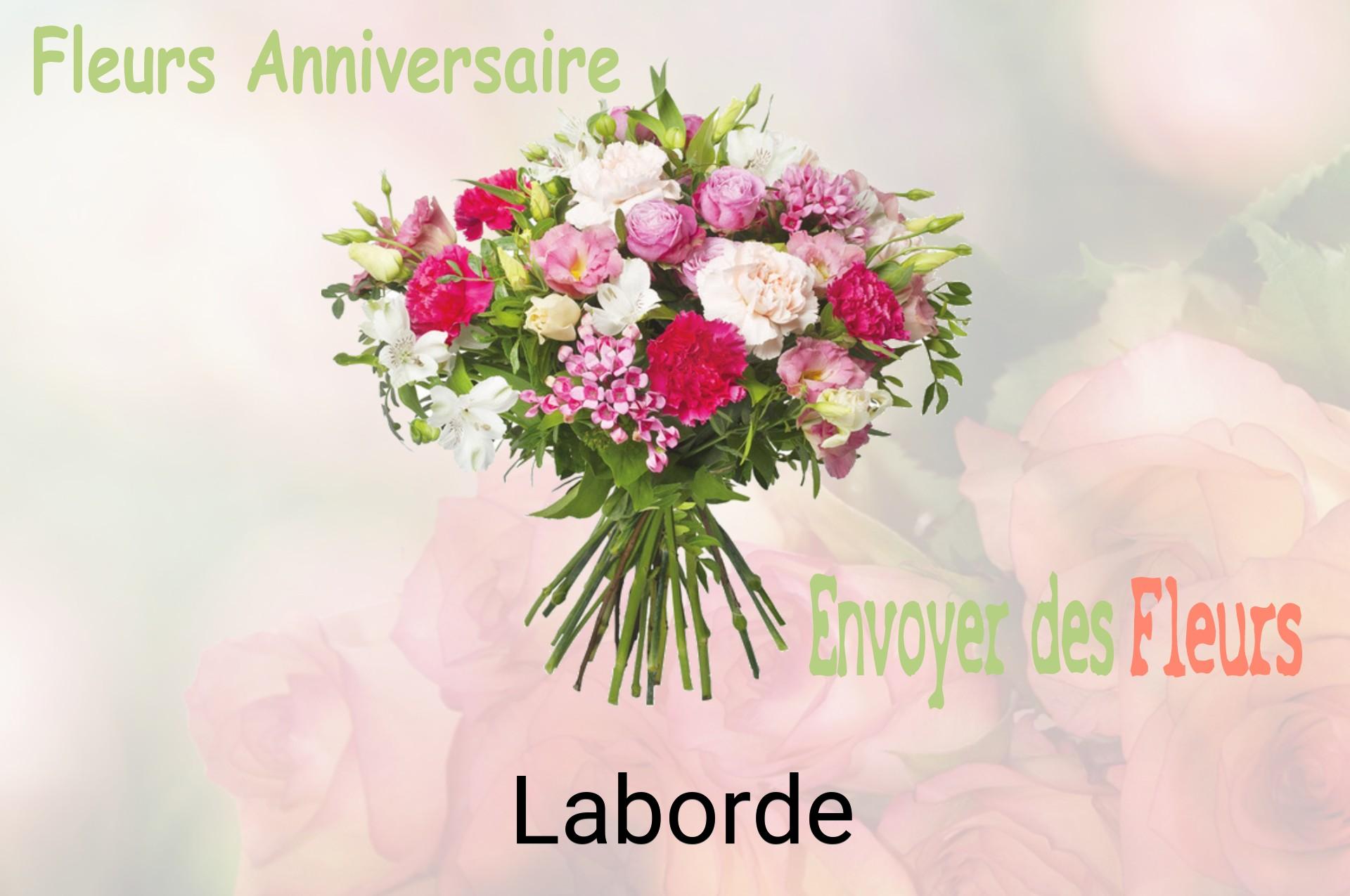 Bouquet de fleurs d’anniversaire livré à Laborde