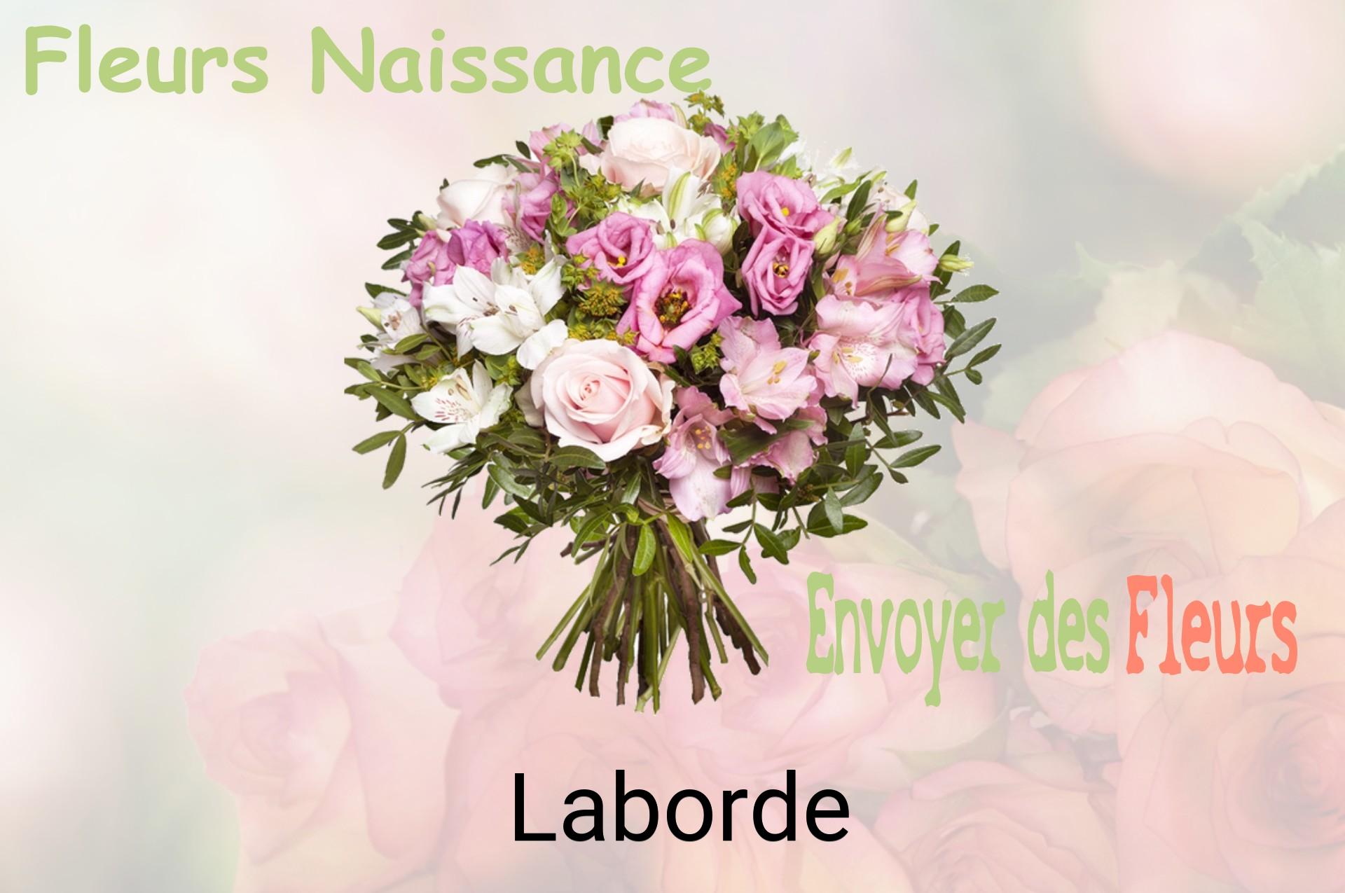 Bouquet de fleurs de naissance livré à Laborde